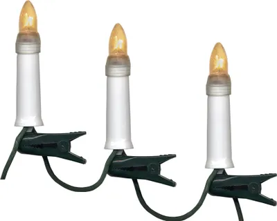 Produktbild von Best Season Kerzenkette outdoor, 16teilig klare Birnchen, Single Wire, 410-55