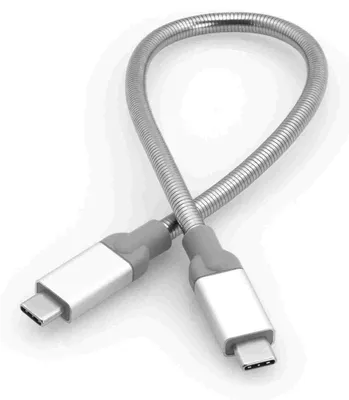 Produktbild von Verbatim USB-C auf USB-C Edelstahl-Synchr.- und Ladekabel USB 3.1 GEN 2 30 cm, 0,3 m, USB C, USB C, USB 3.2 Gen 2 (3.1 Gen 2), 10 Gbit/s, Silber