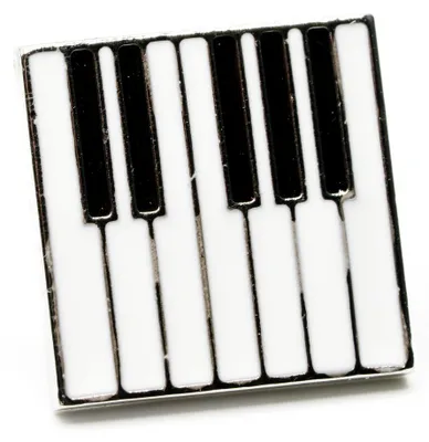 Produktbild von Klaviertastatur Brosche Pin Minblings Piano Instrument Klaviatur Klavier silber