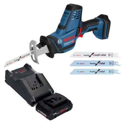 Produktbild von Bosch GSA 18V-LI C Professional Akku Reciprosäge Säbelsäge 18 V + 1x ProCORE Akku 4,0 Ah + Ladegerät