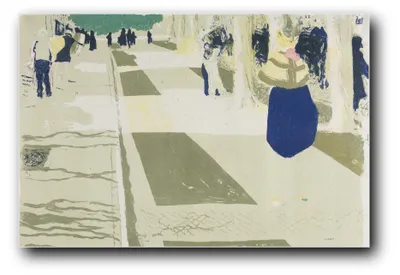 Produktbild von Kunstdruck „Die Allee“ von Édouard Vuillard – 30×45 cm – ungerahmt