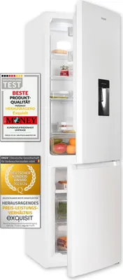 Produktbild von Exquisit Kühl-Gefrierkombination KGC265-70-NF-WS-040C weiss | 251 L Volumen | Kühl Gefrierkombination No-frost | Türanschlag wechselbar | Kühlgefrierkombination freistehend