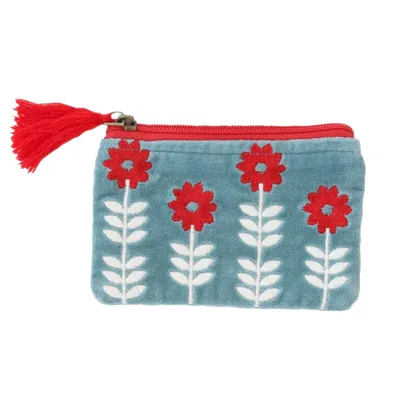 Produktbild von Samttäschchen Poppy für Make-up Schmuck Geld etc. mit Reißverschluss ca. 16 x 10 cm