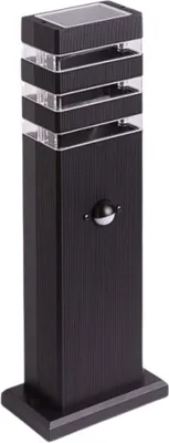 Image de Lampe sur pied d'extérieur avec détecteur de mouvement 1xGU10 IP44 noir aluminium Ecolight EC79420