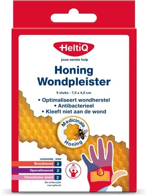 Produktbild von Heltiq Honig-Wundpflaster (5 Stück)