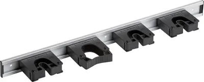 Produktbild von Gerätehalterleiste 510 mm mit 4 Haltern aus Aluminium
