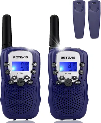 Produktbild von Retevis RT388 Walkie Talkie Kinder, Geschenke für Kinder ab 4-12 jahre, 8 Kanäle, mit Taschenlampe, DCS/CTCSS, VOX, Camping Familienspiel