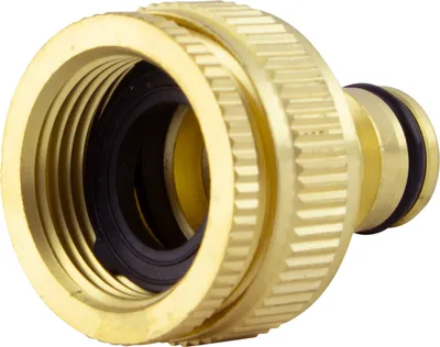 Produktbild von Wasserhahnanschluss Gartenschlauch Innengewinde Steckverbinder Messing 3/4"