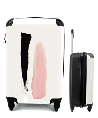 Produktbild von MuchoWow® Koffer Handgepäck Trolley Rollkoffer Kleine Reisekoffer mit 4 Rollen - Farbe - Pastell - Gestaltung - Cabin Size < 55x40x23 cm & 55x40x20 cm - Fotokoffer - Kabinenkoffer - Boardgepäck - Reise-Box - Reisekoffer - Reisegepäck - Koffer mit Bild - Trolley für Kinder