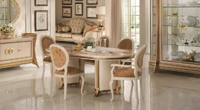Produktbild von arredoclassic™ Luxus Esszimmer  Klassisches + 4 Stühle Stuhl Set Garnitur Design