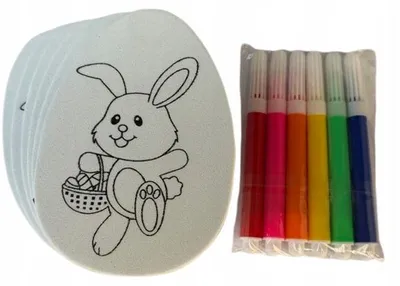 Obrázek produktu pro Sada na malování velikonočních vajíček 6 ks DIY