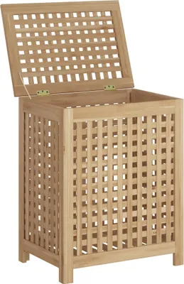 Obrázok produktu pre vidaXL Kôš na bielizeň 50x35x60 cm Teakové masívne drevo