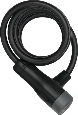 Immagine prodotto di ABUS Star 4508K/150 - Serratura per bicicletta con cavo a spirale di 8 mm di spessore - Livello di sicurezza ABUS 2 - Nero