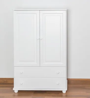 Produktbild von Kommode Kiefer massiv Vollholz weiß lackiert  Junco 156 – Abmessung 140 x 90 x 42 cm