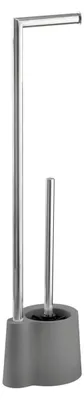 Produktbild von WENKO Stand Toiletten Bürsten WC Garnitur Klo Papier Rollen Halter AVOLA Bad