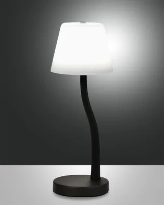 Produktbild von Fabas Luce LED Tischleuchte Ibla Ø120mm 9W Warmweiß Schwarz dimmbar
