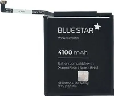 Produktbild von Bluestar Akku Ersatz kompatibel mit Xiaomi Redmi Note 4 4100mAh Li-lon Austausch Batterie Accu BN41