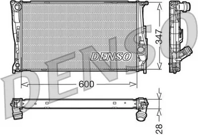 Produktbild von DENSO DRM05111 Kühler Wasserkühler Motorkühler für BMW 3 Touring (E91) 3 Limousine (E90) 1 Schrägheck (E87) X3 (F25) X1 (E84)