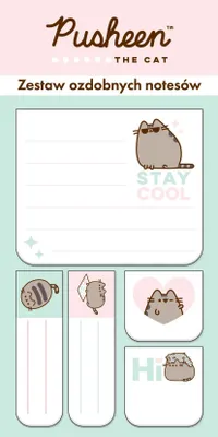 Immagine prodotto di Set di 5 blocchi note adesivi decorativi Pusheen