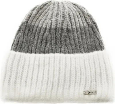 Produktbild von Wintermütze mit Innenfutter Uni Strickmütze Beaniemütze - warmhaltend Grau