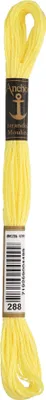 Produktbild von Anchor Sticktwist 4635000-00288 zitronengelb Stickgarn, 100 % Baumwolle