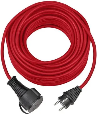 Produktbild von Verlngerungskabel H05RR-F 3G1,5 Kabel-L.25m Gummi rot IP44