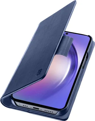 Produktbild von Cellularline Book - Galaxy A55 5G Büchertasche mit Kartenfach und Magnetverschluss, Folio, Samsung, Galaxy A55 5G, 16,8 cm (6.6"), Blau