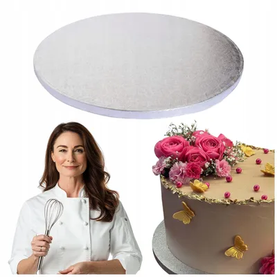 Produktbild von Cuki Alfatec Dicke Tortenunterlage Silber 25 cm