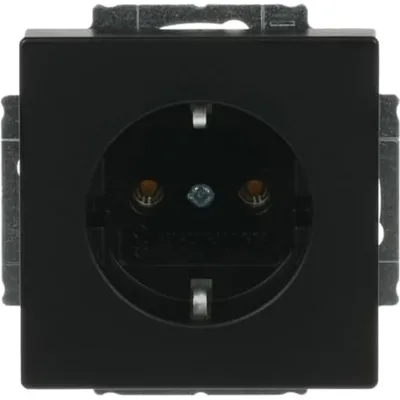 Produktbild von Busch-Jaeger 2011-0-3883, CEE 7/3, 2P+E, Schwarz, 250 V, 16 A, 71 mm