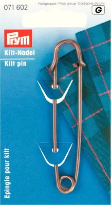 Produktbild von Prym Kiltnadel MS 76 mm altmessing