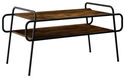 Immagine prodotto di vidaXL Tavolino da caffè in legno effetto rovere affumicato, 100 x 50 x 51 cm