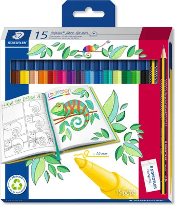 Immagine prodotto di STAEDTLER® 323 C15P Pennarello a punta fine triplus color, 15 pezzi