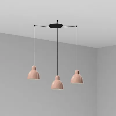 Produktbild von FARO VENICE Pendelleuchte mit 3 Leuchtmitteln, rosa