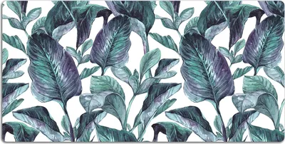 Produktbild von Schreibtischmatte Tischunterlage 120x60 cm Mauspad - Exotische Blätter
