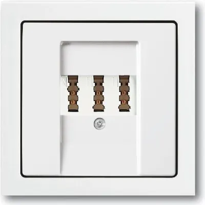 Produktbild von Busch Jäger Komplettset / Telefondose TAE 3x6 NFN in Future Linear studioweiß