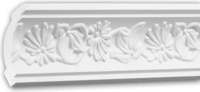 Produktbild von PROFHOME 150188 Eckleiste aus Polyurethan Deckenleiste Stuckleiste 2 m