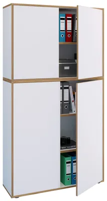 Immagine prodotto di Armadio dell'ufficio del gabinetto del file del gabinetto di legno Salia 5-fold Larghezza 100 cm Porte di tornitura