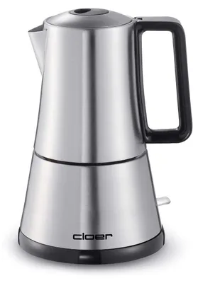 Espressomaschine, 3-6 Tassen, 365 W, Edelstahl, automatische Abschaltung