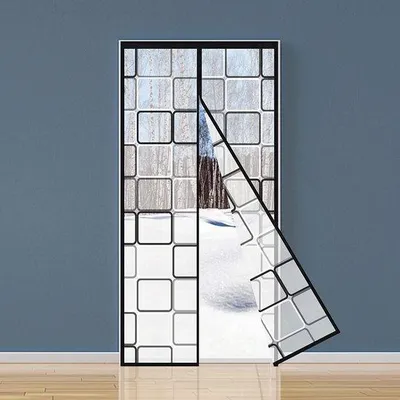 Immagine prodotto di Zanzariera magnetica Famanu - Trasparente, automatica, 90 x 210 cm