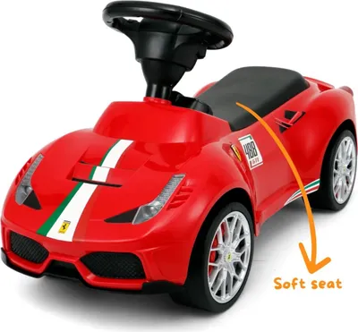 Zdjęcie produktu dla Ferrari 488 slide car - zjeżdżalnia - od 1 do 3 lat - antypoślizgowe koła - czerwony