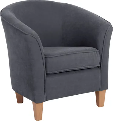 Produktbild von Max Winzer Sessel Livia - Velourstoff anthrazit - Maße: 70 x 70 x 74 cm