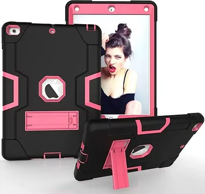 Immagine prodotto di Custodia per iPad 9/8/7 10.2" blindata con supporto Rosa