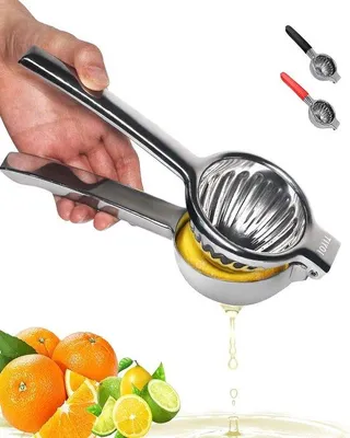 Obrázek produktu pro Ruční odšťavňovač na citrusy z nerezové oceli – velký a robustní ruční lis pro efektivní odšťavňování citrusů