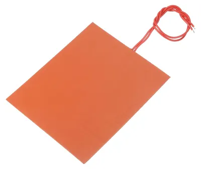 Silikon-Heizmatte 12V 12W, 120x104 mm, flexibel