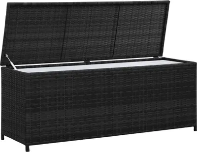 Immagine prodotto di Baule da Giardino Nero 150x50x60 cm in Polyrattan