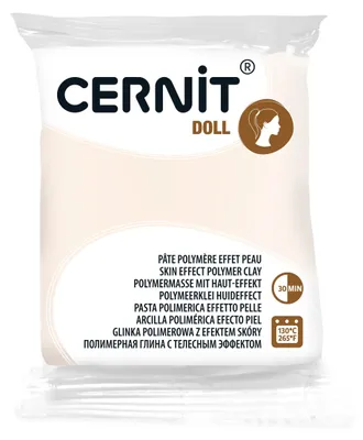 Produktbild von Cernit 6x Cernit DOLL 56 g Weiss CE0950056010C