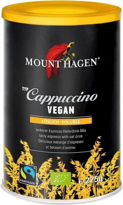 KAWA CAPPUCCINO WEGAŃSKIE FAIR TRADE BIO 225 g - MOUNT HAGEN