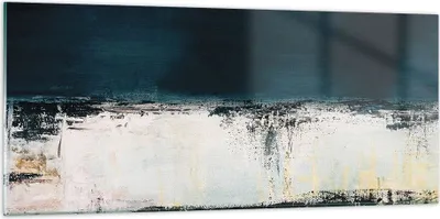 Produktbild von Bilder auf glas - Einteilig - Abstraktion gerieben schwarz - 120x50cm - Glasbilder - Wandbilder - Bilder - Wanddekoration aus Glas - Glas Bilder - Wandbild auf Glas - GAB120x50-4381