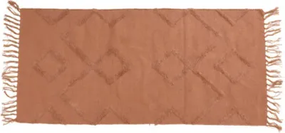 Zdjęcie produktu dla Bawełniany dywan z frędzlami, 70 x 140 cm