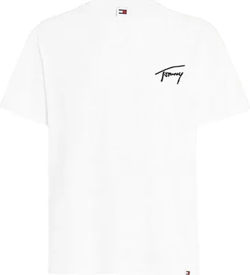 Produktbild von Tommy Jeans Herren Regular Signature Tee Baumwolle weiß XL T-shirt